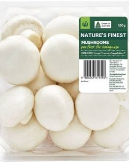 Fresh White Button Mushrooms